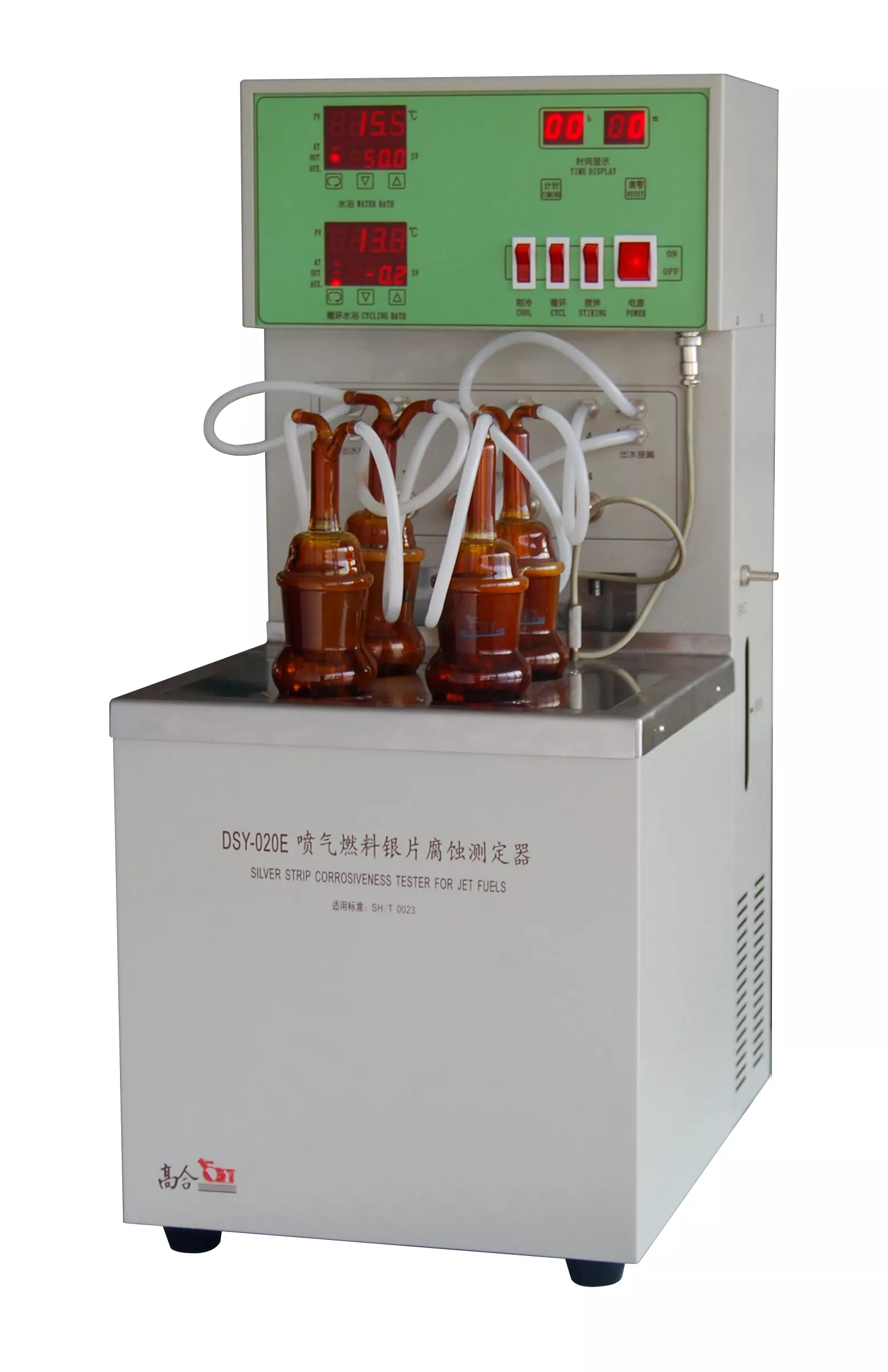 Silver strip corrosion tester for jet fuel